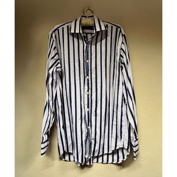 Etro Other - Etro Milano Made in Italy Mens Sz 39 Button Up Striped Casual Shirt Long Sleeve